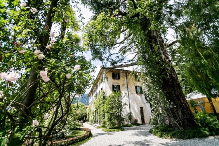 Gardens and ancient trees inside Villa Monastero Pax - Lake Como Wedding Venues