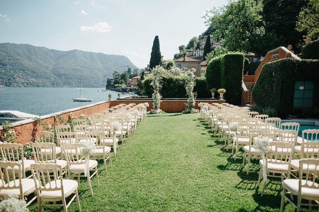 Wedding Cerimony at Villa Regina Teodolinda - Lake Como Wedding Venues