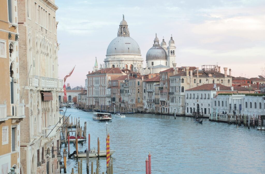Gran Canale during a romantic Venice Wedding in Italy