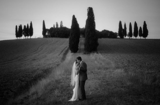 Bride and groom dancing after Intimate Wedding in Tuscany Elopement