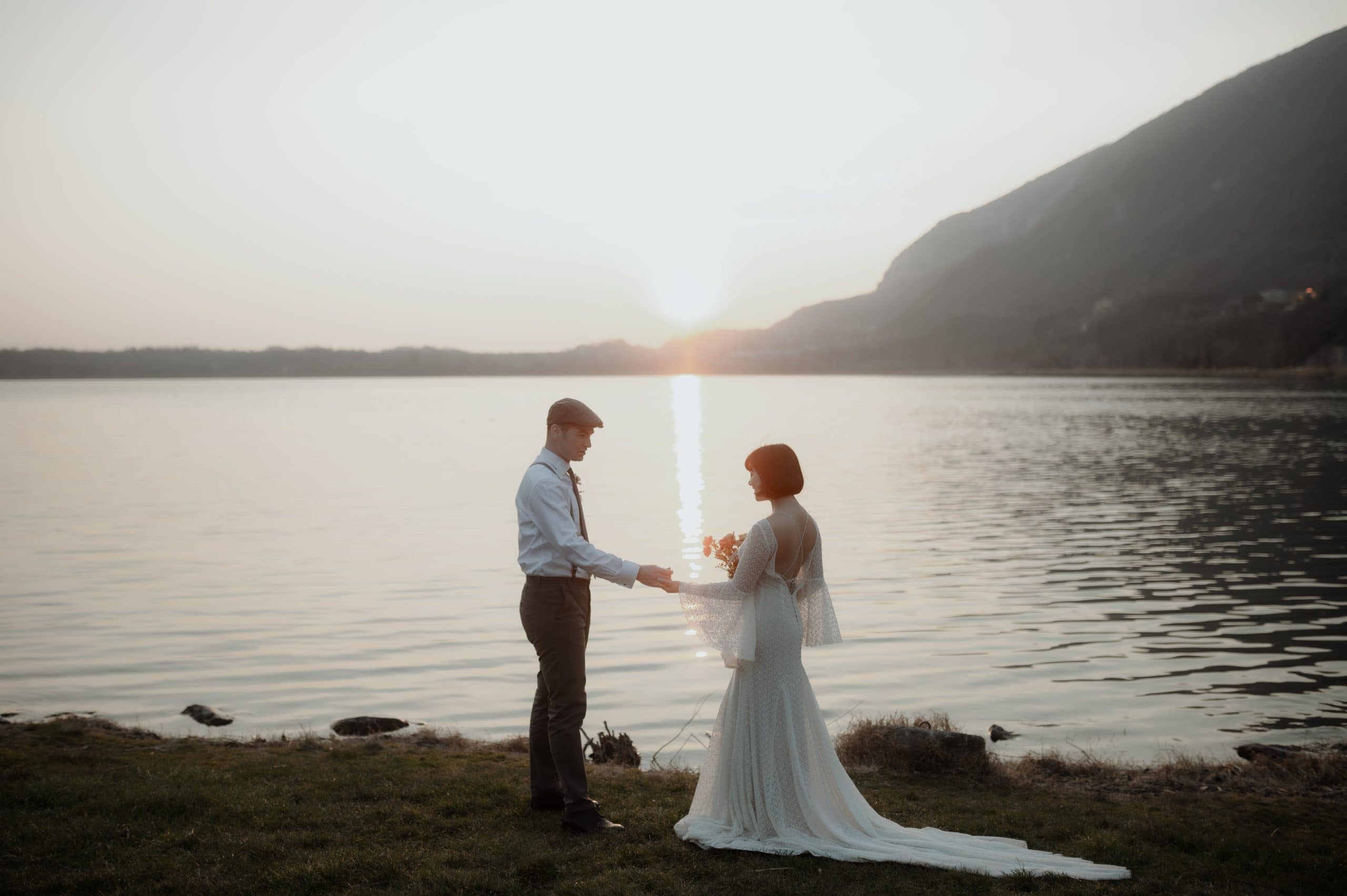 GioiaAlex 216 scaled Sunset Lake Elopement in Italy